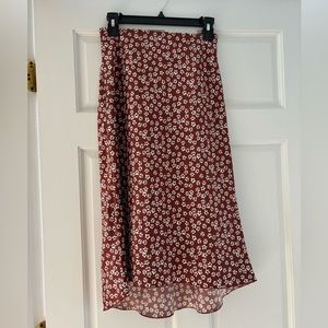 Abercrombie & Fitch floral midi skirt